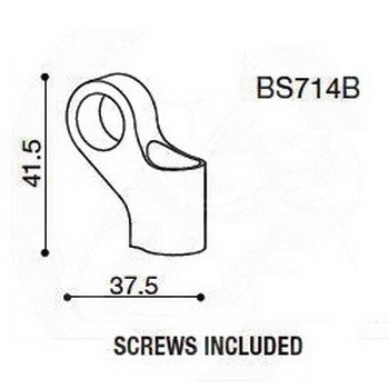 Závitová redukce BS714B pro zpětná zrcátka RIZOMA pro motocykly BMW a HARLEY DAVIDSON černá  (1sada)